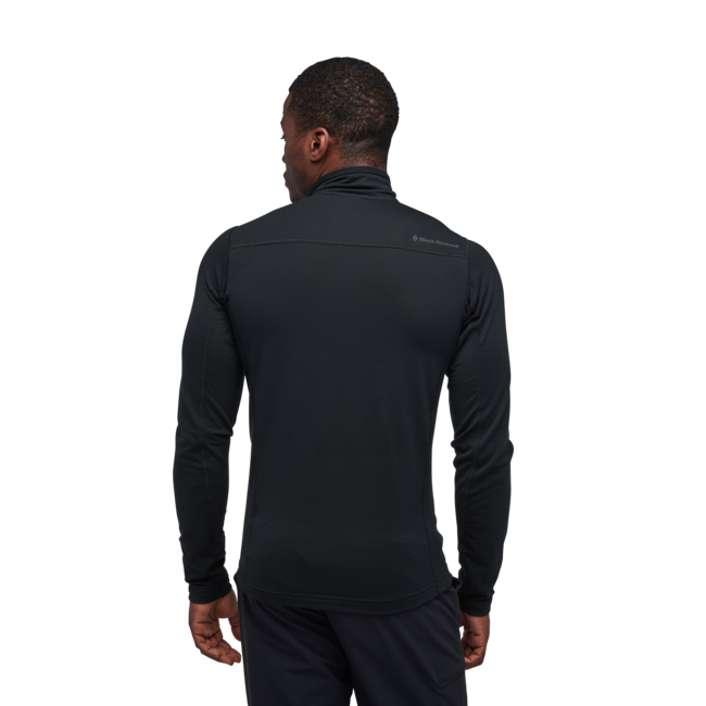 Black Diamond Coefficient Lt Long Sleeve Zip Men's Shirt, Black