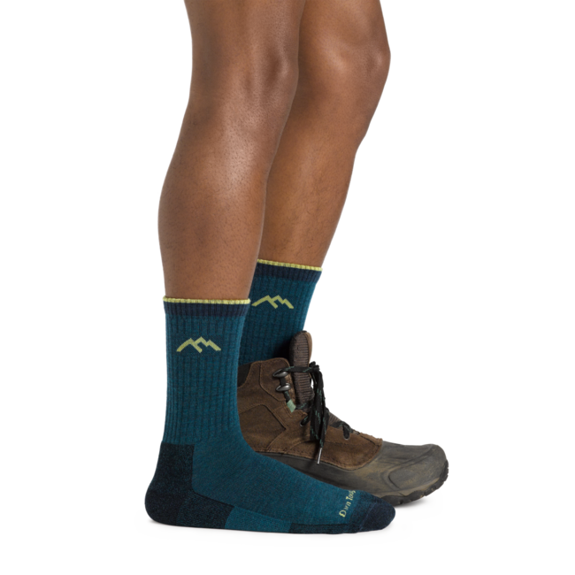 Darn Tough Hiker Micro Crew Midweight Cushion Hiking Socks, Dark Teal