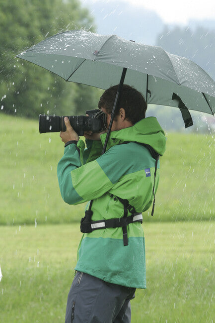 EuroSchirm Telescope Handfree UV Trekking Umbrella Backpack, Olive