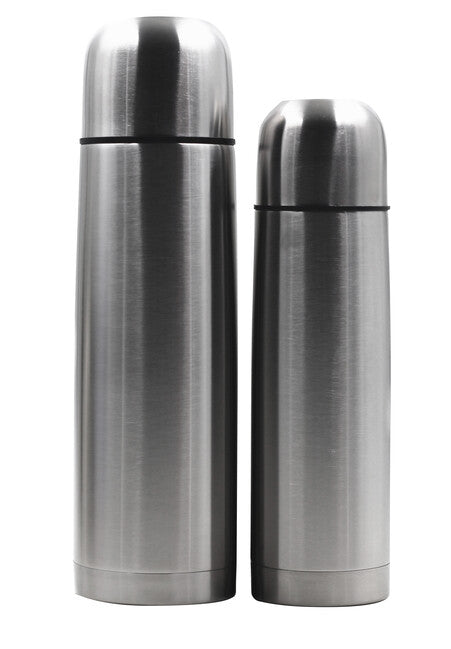 BasicNature Vacuum Thermos 1.0 L Stainless Steel