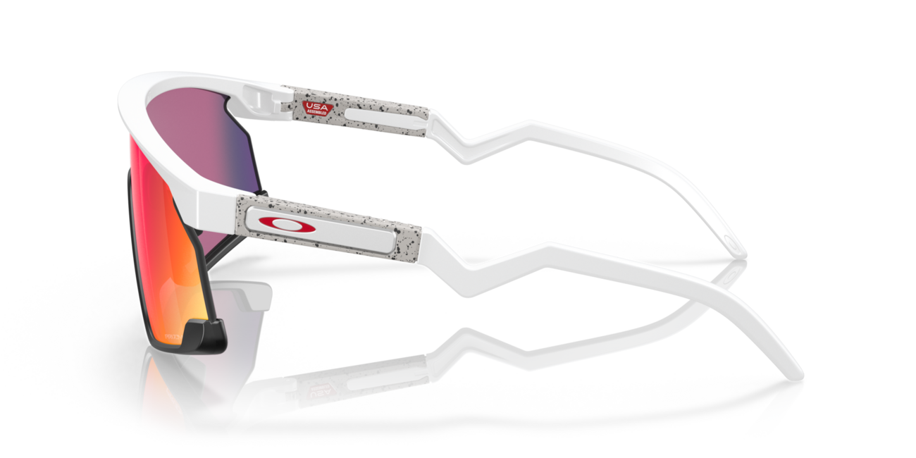 Oakley BXTR Sunglasses 39, Matte White Frame, Prizm Road Lens