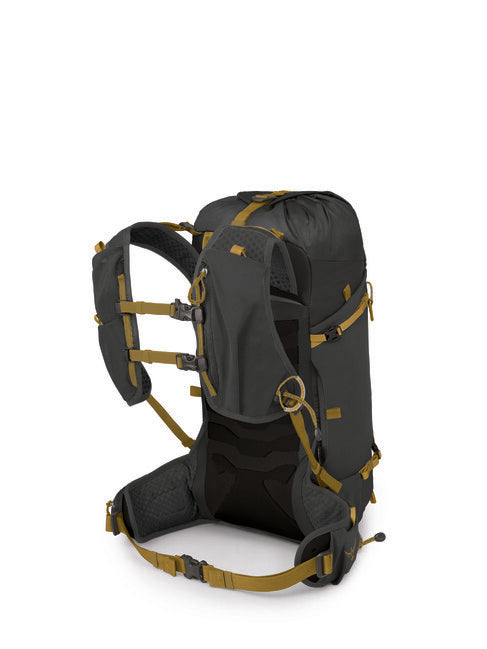 Osprey Talon Velocity 20 Backpack, Dark Charcoal/Tumbleweed Yellow