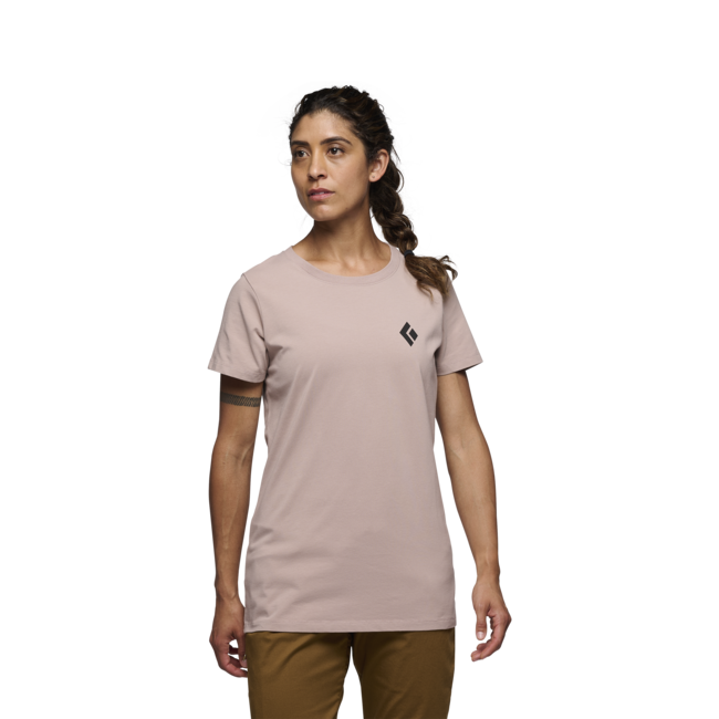 Black Diamond Equipment for Alpinists Μπλουζάκι Γυναικείο με Κοντό Μανίκι, Ανοιχτό Μωβ