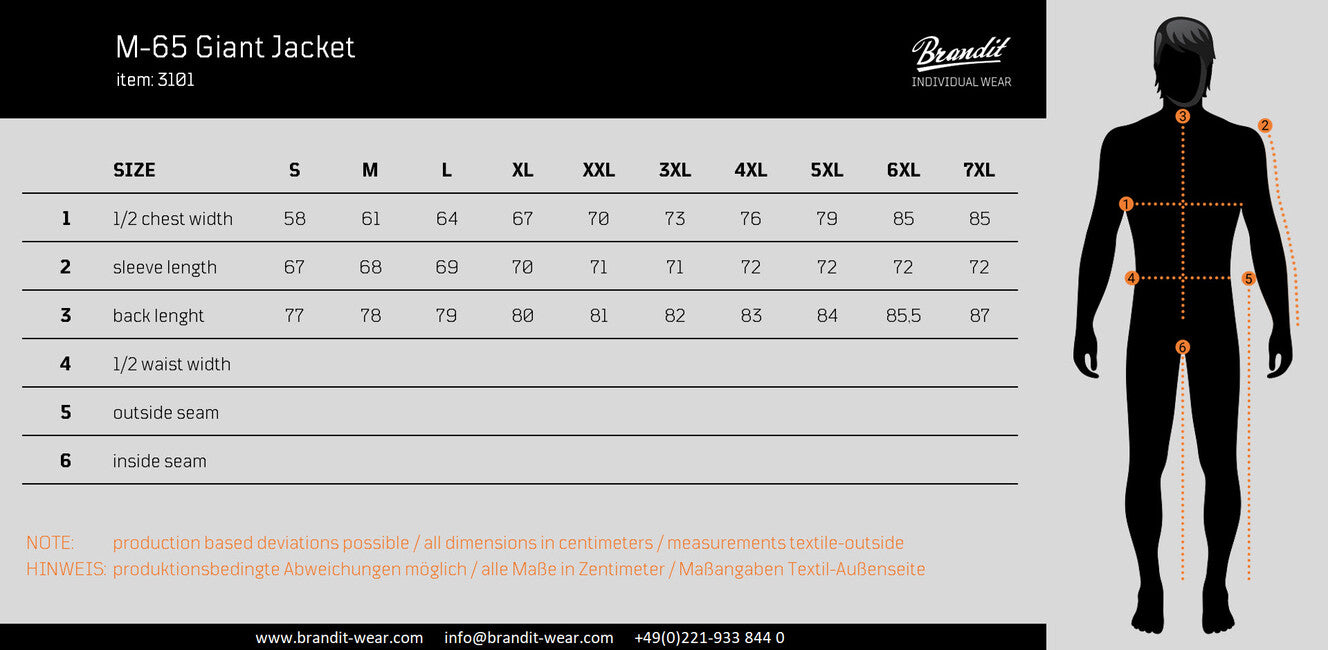 Brandit M65 Giant Winterjacke, schwedisches Tarnmuster M90