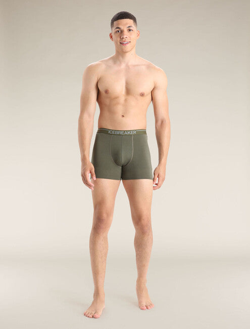 Icebreaker Anatomica herren-Boxershorts, grün