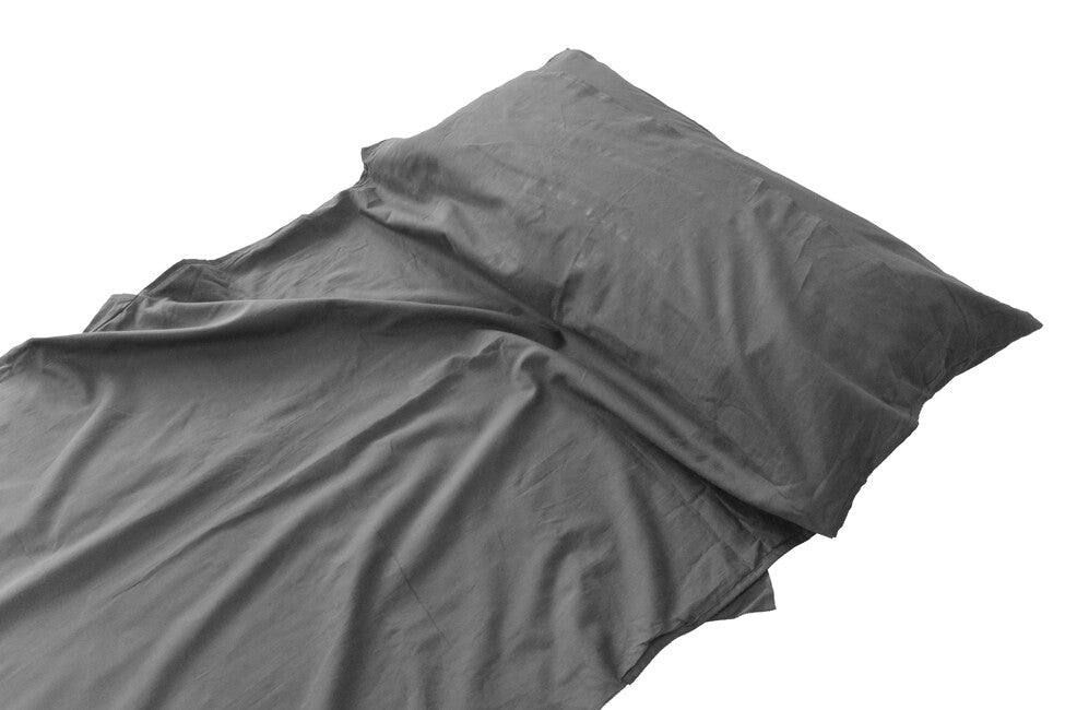 Origin Outdoors Poly-Baumwolle rechteckig Schlafsack Liner anthrazit