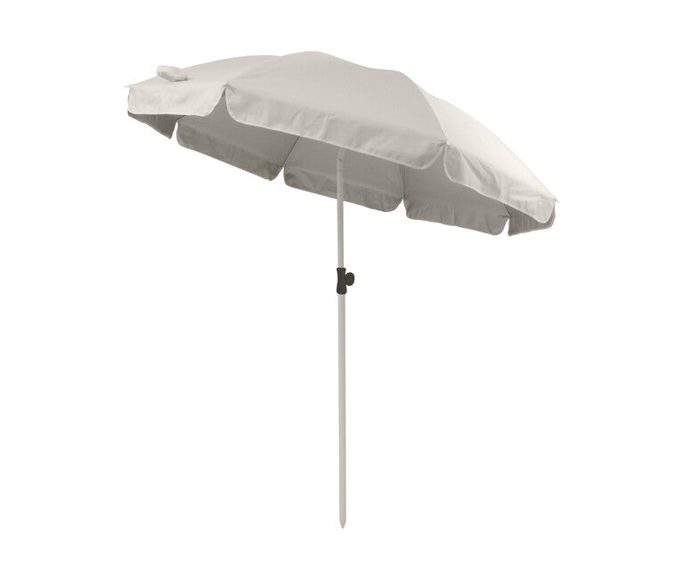 Origin Outdoors Beach Umbrella with Silver Coating, UPF 50+ and Folding Mechanism