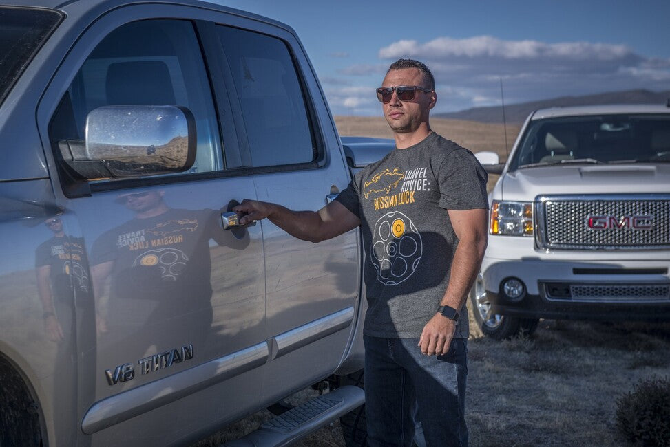 Helikon-Tex Travel Advice: Russian Luck T-shirt - Melange Rot