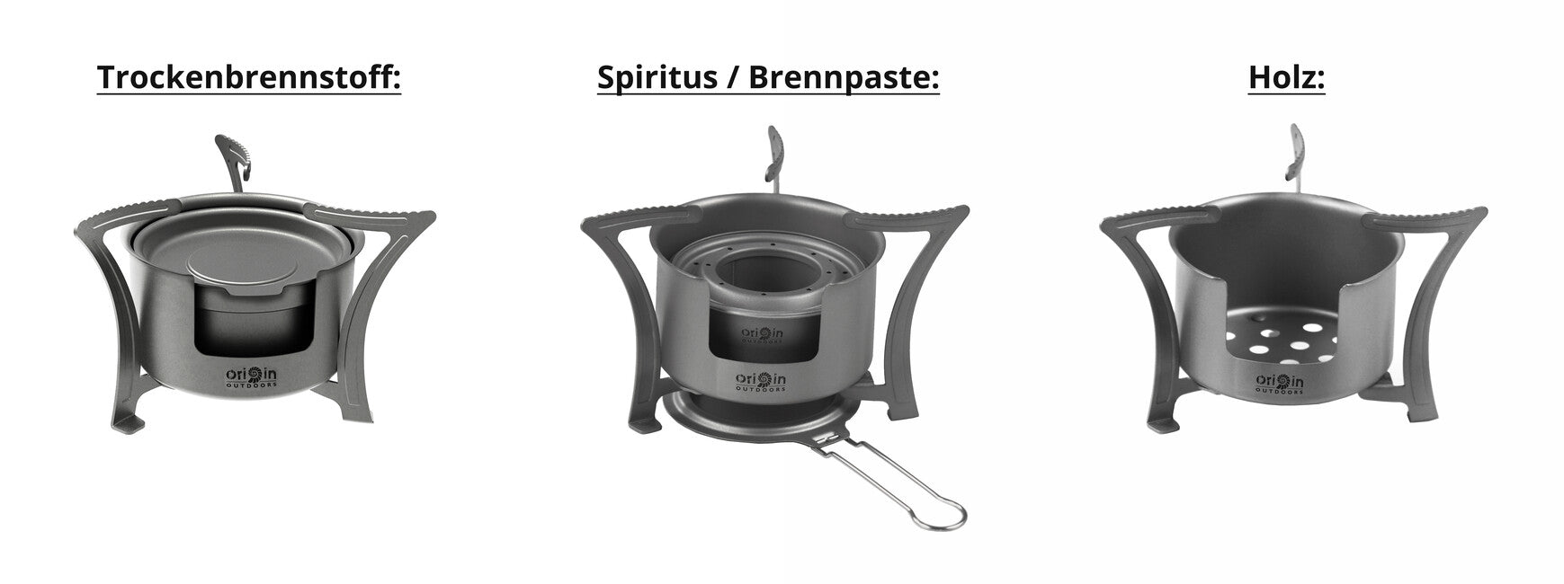 Origin Outdoors Stove Combo titανικό συνδυασμένο μαγειρικό σκεύος