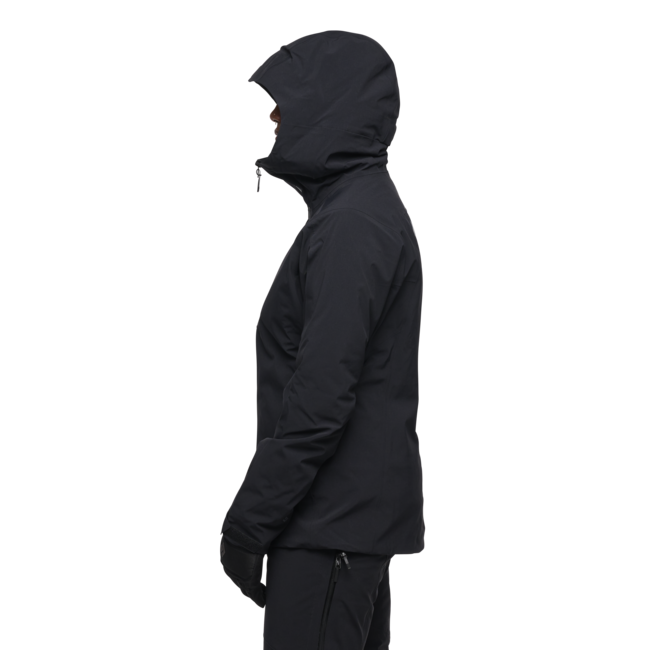 Black Diamond Recon Insulated Shell αδιάβροχο μπουφάν γυναικείο, μαύρο