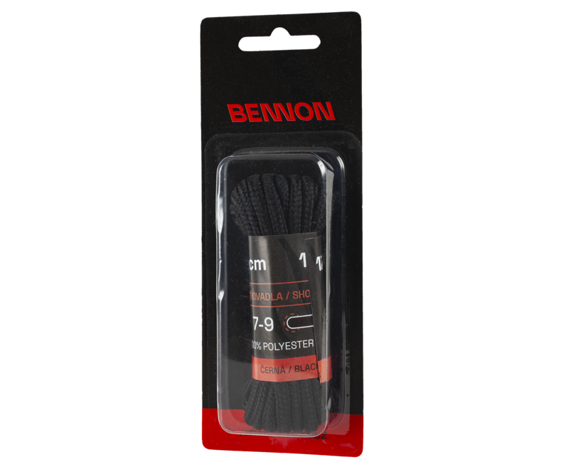BENNON snurky do topanok Laces Black Box 170 cm