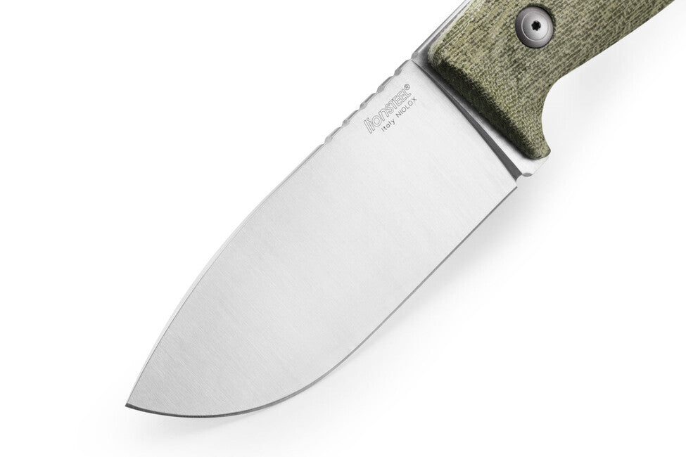 Lionsteel M3 Μαχαίρι Κυνηγιού με Χερούλι από Πράσινο Canvas CVG