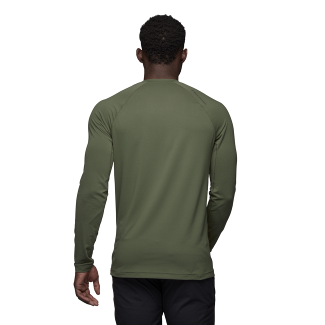 Black Diamond Alpenglow Crew Μπλουζάκι Ανδρικό με Μακρύ Μανίκι, Tundra