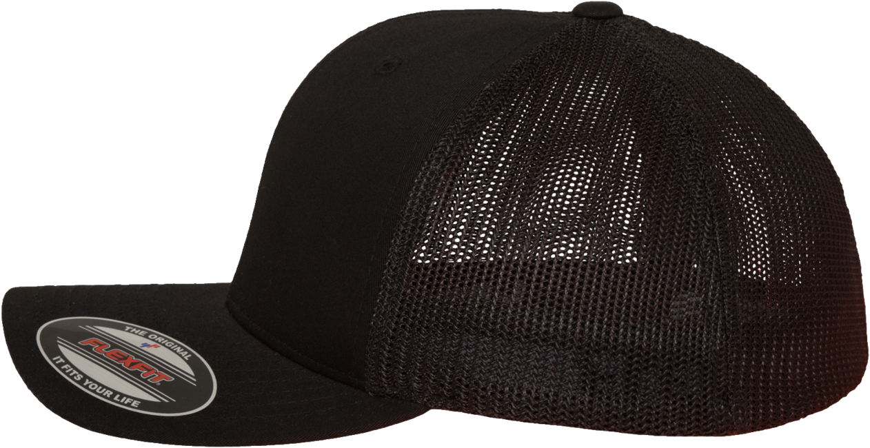 Brandit Flexfit Mesh Trucker Cap, Black
