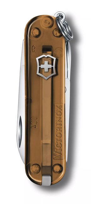 Victorinox Vreckový nôž Classic SD Transparent, hnedá