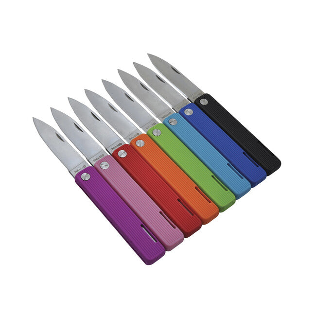 Baladeo ECO357 Papagayo Pocket Knife, 7.5cm Blade, 420 Steel, TPE Handle, Navy Blue