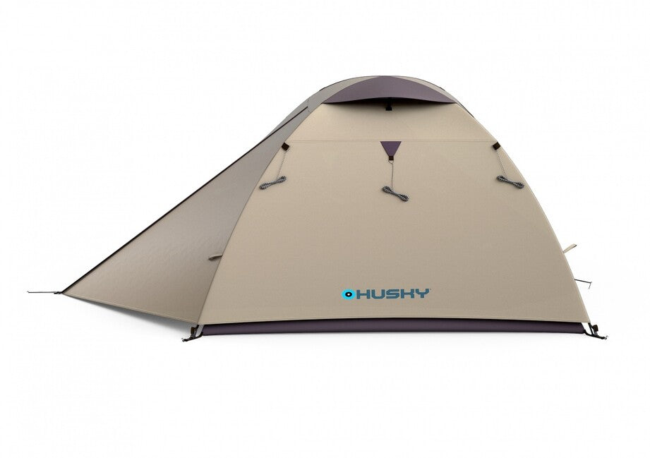 Husky Bird 3 Plus ultralight Expeditionszelt für 3 Personen, Black Coating light brown