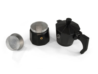 Origin Outdoors Espresso Καφετιέρα 3 Φλιτζανιών, Μαύρο