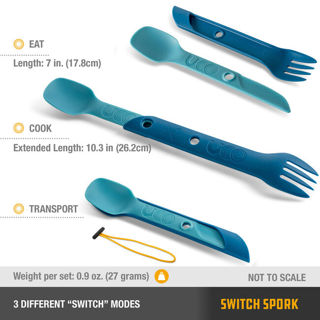 UCO Switch Spork Set, Navy Blue