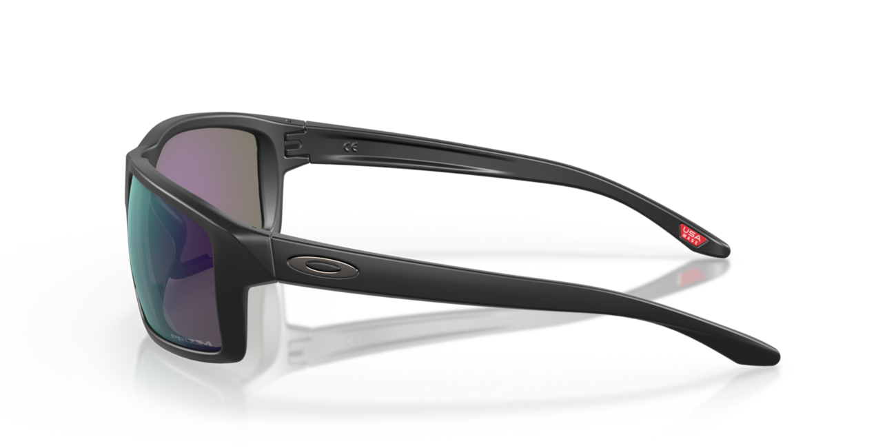 Oakley GIBSTON Sunglasses, Matte Black Frame, Prizm Jade Lenses, 61