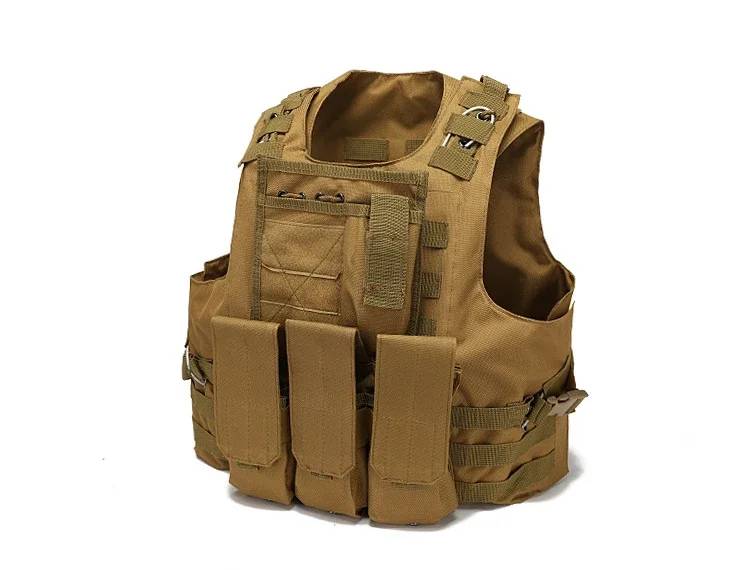 DRAGOWA Γιλέκο Heavy Duty Στρατιωτικό, Λαδί