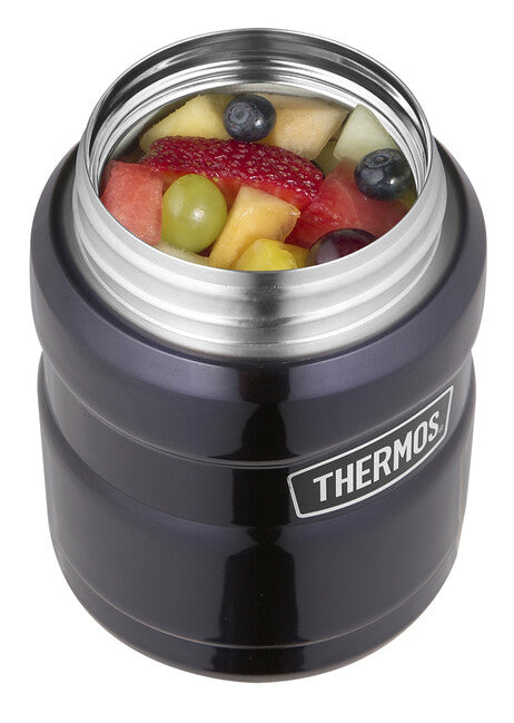 Thermos King Food Container with Spoon 0.47l, Navy Blue