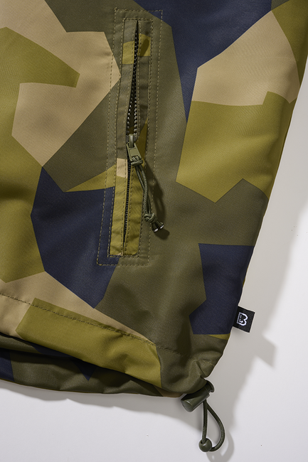 Brandit Frontzip Windbreaker jacke, schwedisch camo