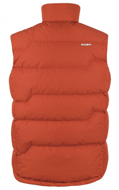 HUSKY Men's Deep Zip Vest, Dark Orange