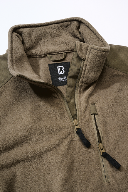 Brandit Ripstop Fleece Hoodie, Olive