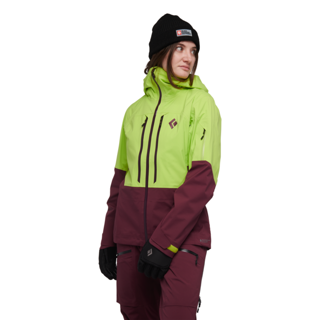 Black Diamond Recon Lt Stretch Shell Μπουφάν Σκι Γυναικείο, aloe-blackberry