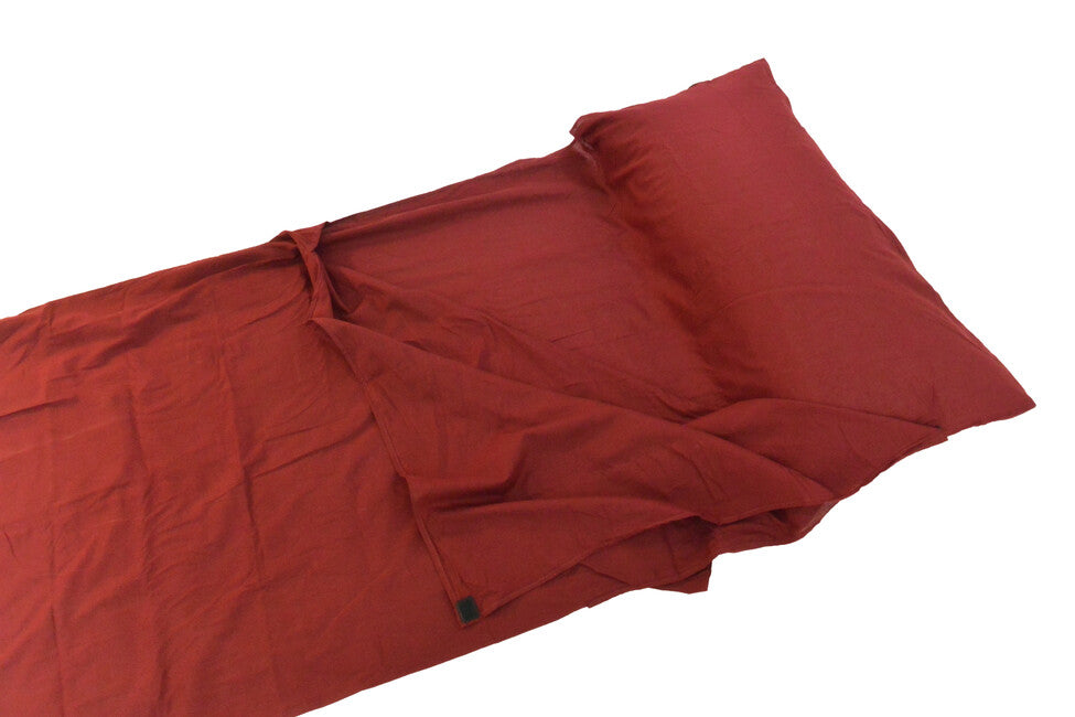 Origin Outdoors Cotton Rectangular Sleeping Bag Liner, Burgundy