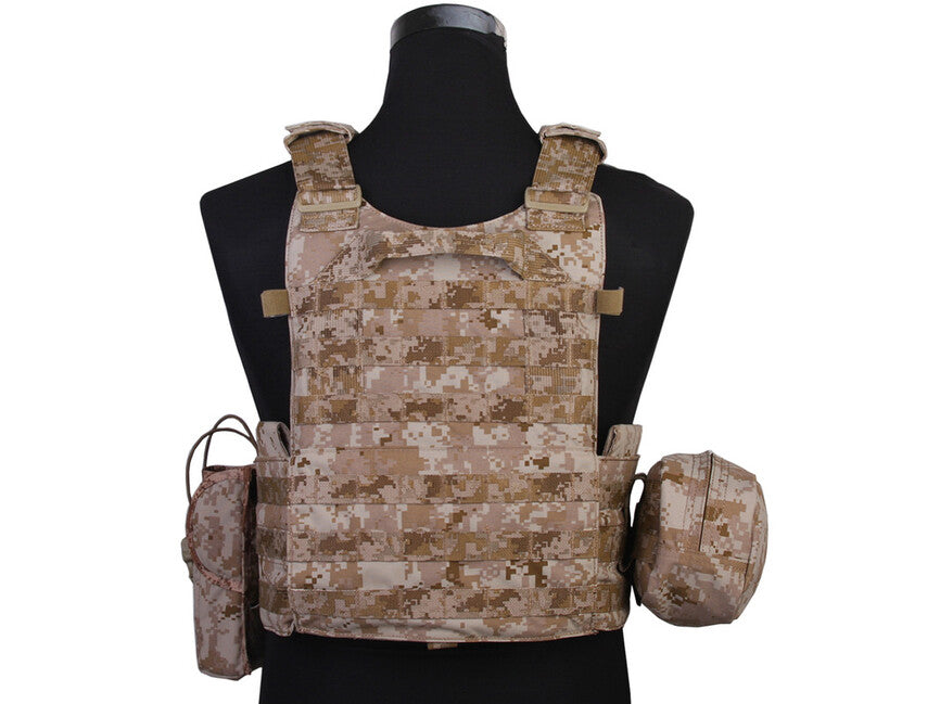 Emersongear LBT6094A Plate Carrier with 3 Pouches, AOR1 500D