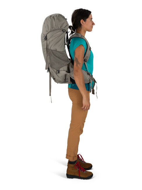 Osprey Renn 50 Hiking Backpack, Pediment Grey/Linen Tan