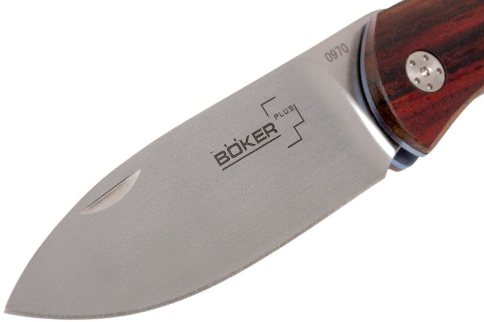 Boker Exskelibur II Folding Knife, 7cm, Cocobolo Wood, Titanium