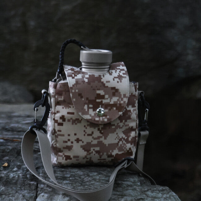 Silverant Titanium Feldflasche mit Mundstück und Verpackung