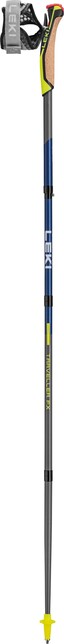 LEKI Traveller FX.One Carbon Nordic Walking Poles, Silver-Grey-Midnight Blue Dark Metallic-Neon Yellow