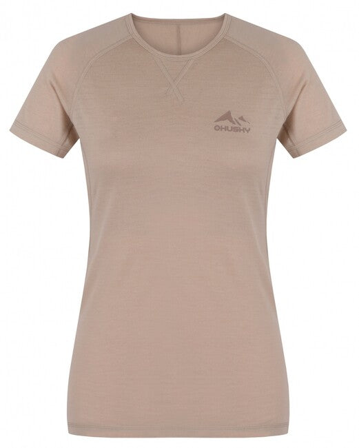 HUSKY Mersa damen Thermo T-shirt mit kurzen Ärmeln, beige