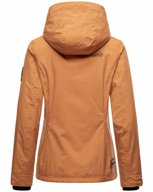 Marikoo BROMBEERE damen-Übergangsjacke mit Kapuze, rusty cinnamon