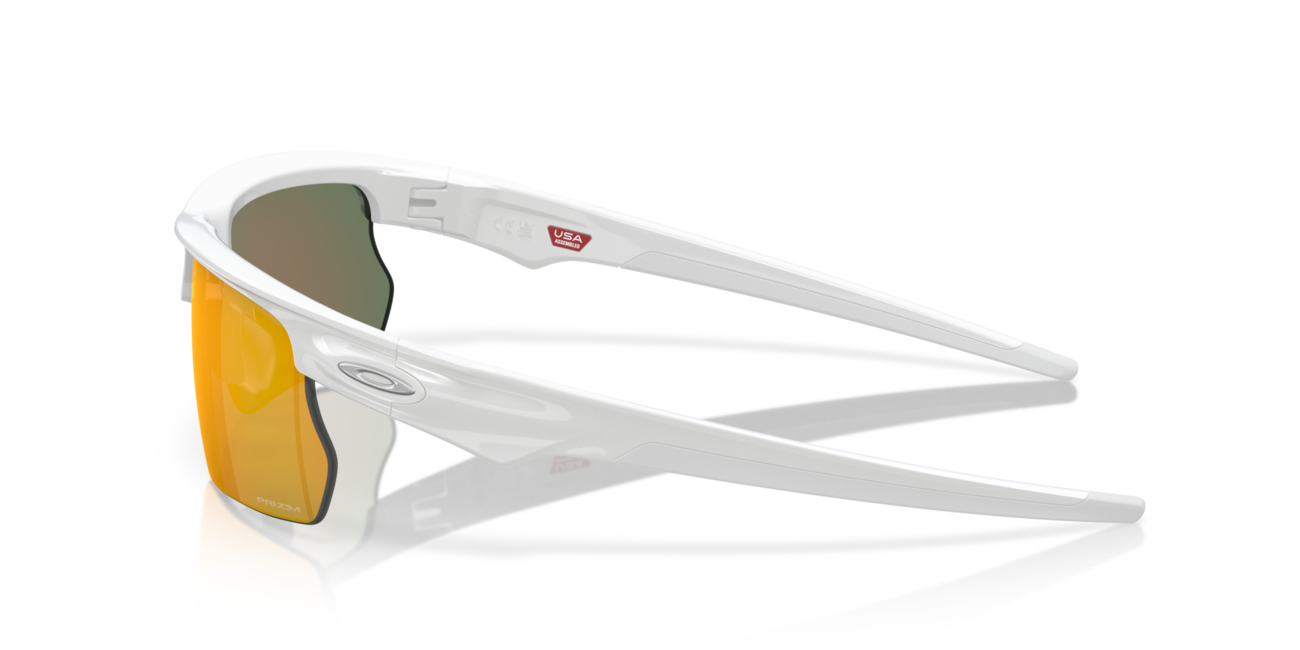 Oakley BISPHAERA Sunglasses 68, Polished White Frame, Prizm Ruby Lens