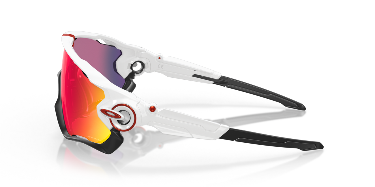Oakley JAWBREAKER Sunglasses, Polished White Frame, Prizm Road Lenses