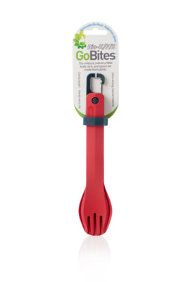 Humangear GoBites BIO Utensil Set, Red