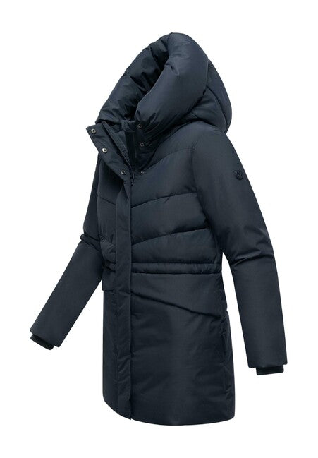 Marikoo Delilah16 damen Winterjacke mit Kapuze, marineblau