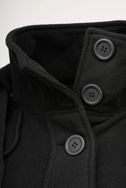 Brandit Square Fleece Μπουφάν Γυναικείο, Μαύρο