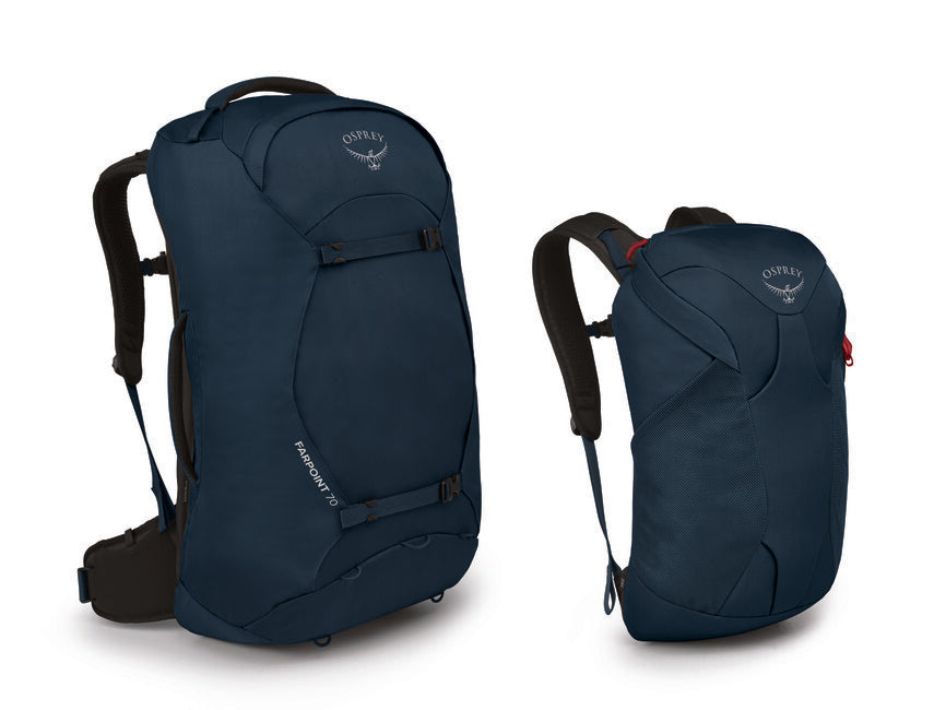 OSPREY Farpoint 70, gedämpftes weltraumblau