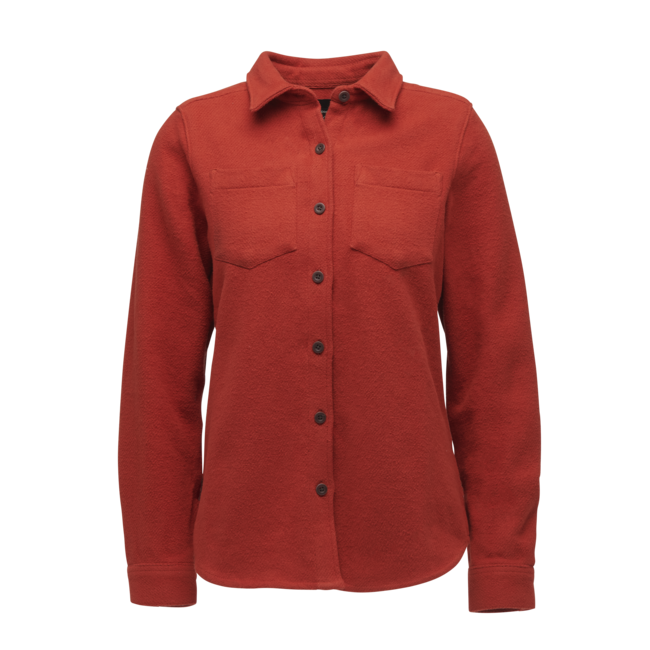 Black Diamond Women's Project Heavy Flannel Shirt, Red Rock