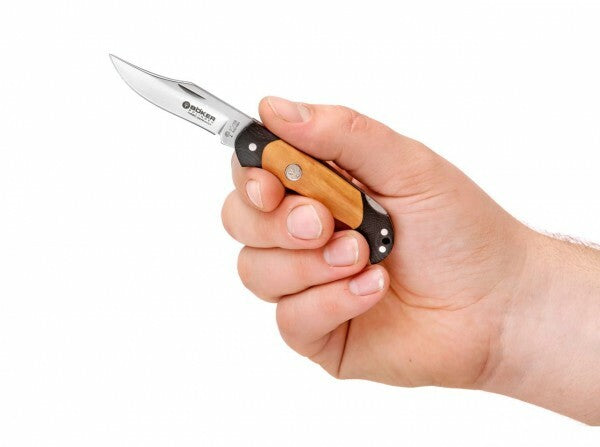 BÖKER Boy Scout Lightweight Τσέπης Μαχαίρι 5,7cm, Ελιά Ξύλο, G10