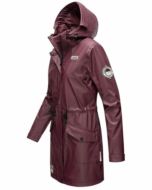 Navahoo Deike damen Winter Regenjacke mit Kapuze, Wein