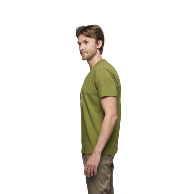 Black Diamond Chalked Up 2.0 herren Kurzarm-T-shirt, Camp green