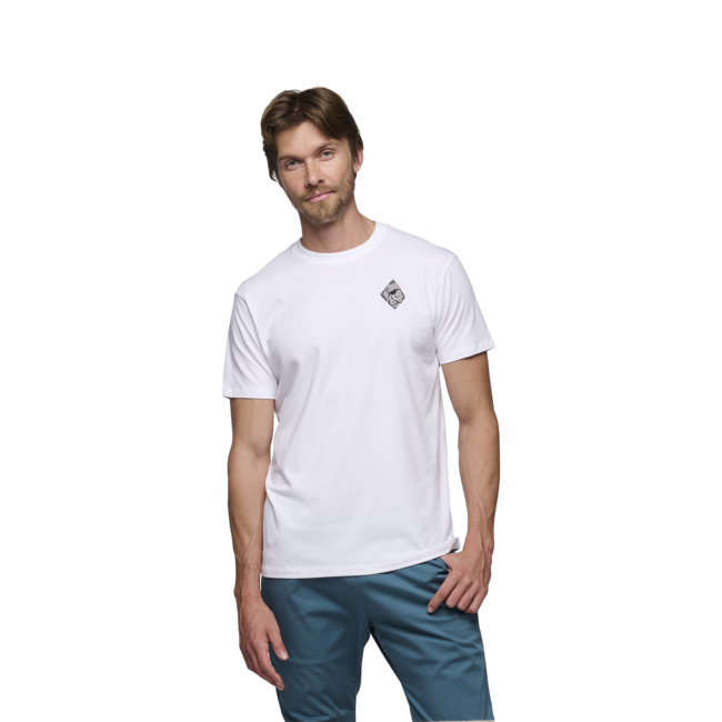 Black Diamond Men's Mono Pocket T-Shirt, White