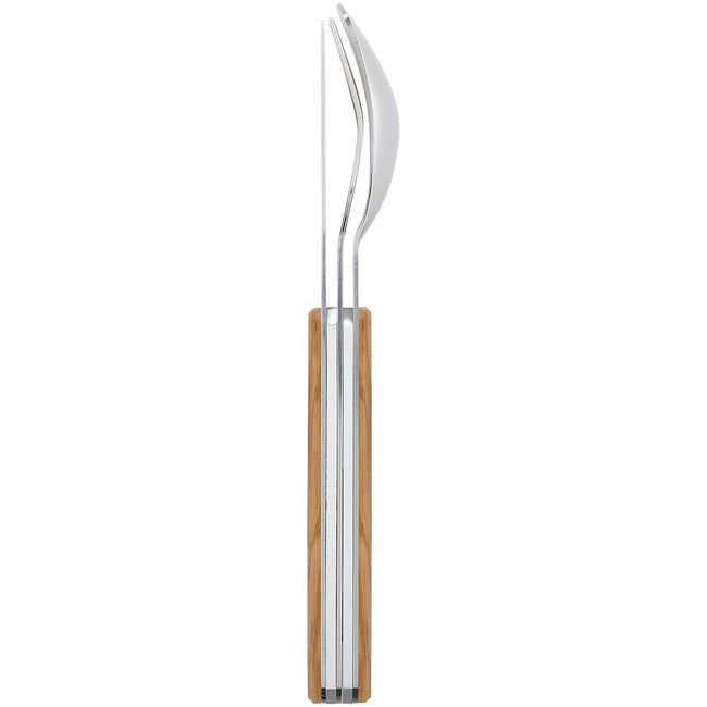 Akinod A01M00001 Cutlery Set 12h34, Olive Wood
